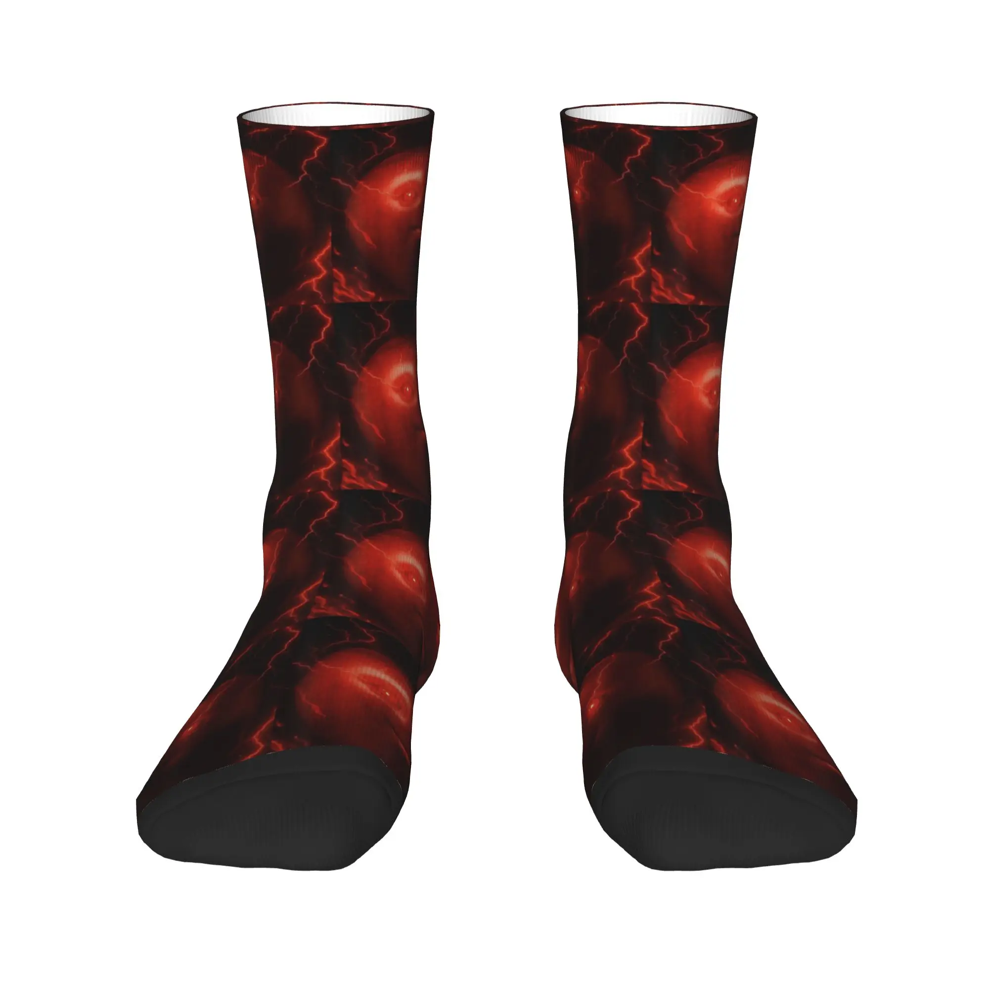 Funny Silly AI Niche Evil Apple Gen Z Meme Socks Anti Skid Unisex Men Socks Medium Soft Winter Trendy Outdoor Sports Socks