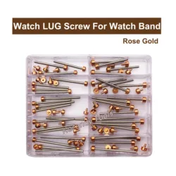 Rose gold and silver colour Watch Band Screw Pins for Watchmaker Repair Parts Watch LUG Screw Set