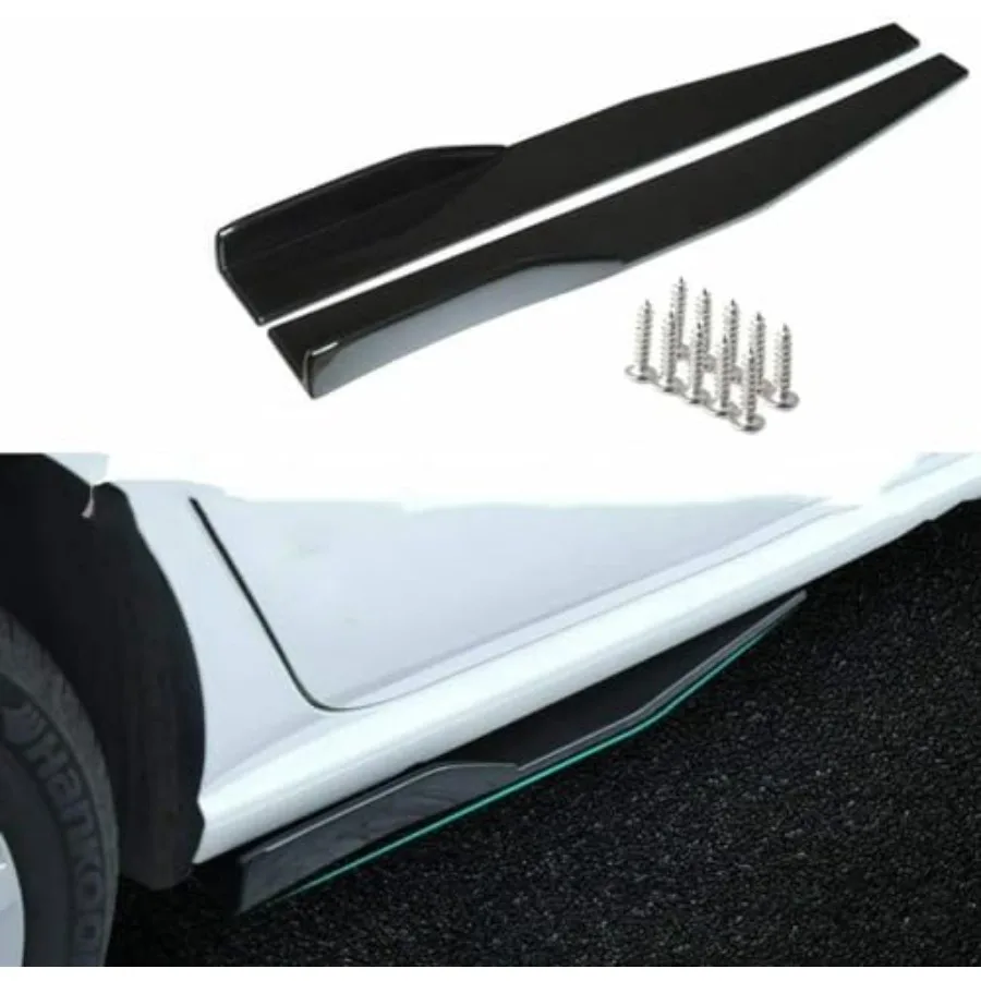 أسود أحمر عالمي 6370 المصد الأمامي الشفاه الفاصل الذقن المفسد طقم الجسم مع 29 الجانب تنورة تمديد لوحة الروك ومضخة خلفية #6