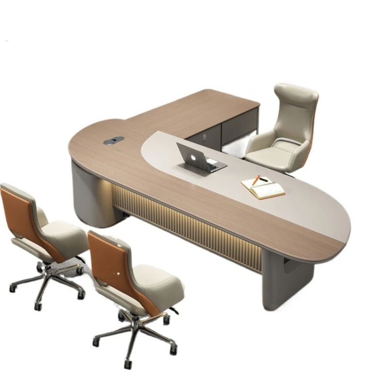 

Современный большой стол, элитная офисная мебель, президентское кресло, комбинация офисного стола и стула