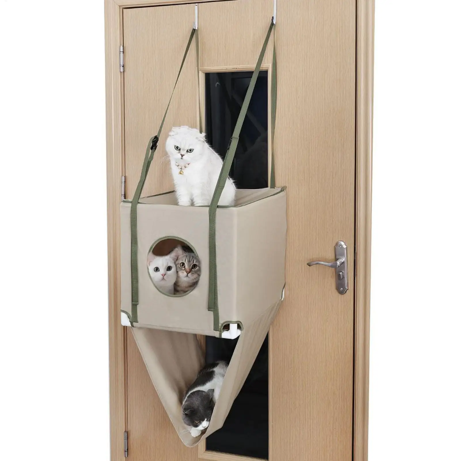 

Кошачий окунь, дверная мебель для кошек, двухслойная регулируемая дышащая мебель для домашних животных, играющих в домашних животных, скалолазания, спящего котенка