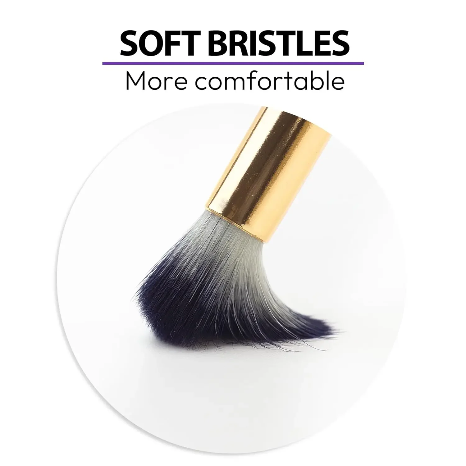 1 Uds. Champú de pestañas cepillo curvo para limpieza de extensiones de pestañas, herramientas de cepillo de baño de eliminación de maquillaje suave