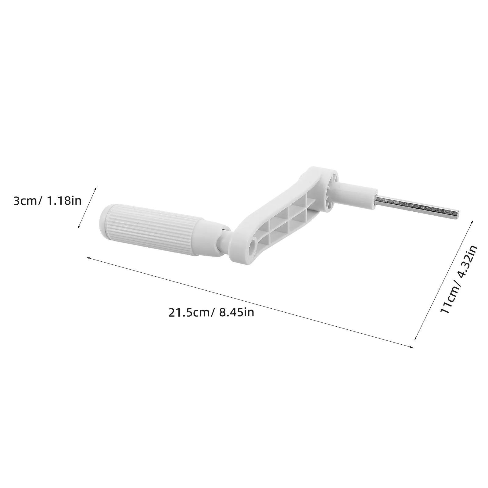 Height Adjustable Desk Manual Crank Handle 6Mm Hex Shank White Folding Table Crank Mechanism Study Desk Height Control