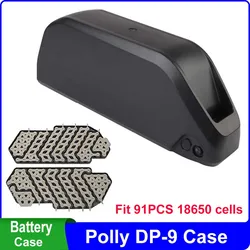 POLLY DP-9 Battery Case 36V 48V 52V Empty Box Fit 91PCS 18650 Cells Nickel Strip BMS for DP9 eBike Battery DIY 10S9P 13S7P 14S6P