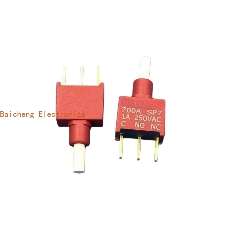 5PCS Waterproof and dustproof pin 3-pin normally open and normally closed button, power reset button, touch switch