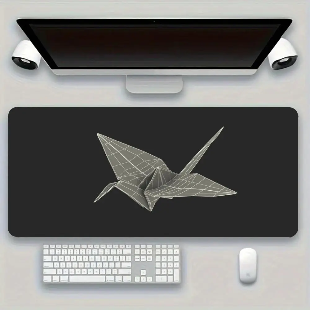 Non-Slip Rubber Playmat Mouse Pads For Games Game Card Pad With Origami Jet Plane Pattern For Laptop Office Desktop pad