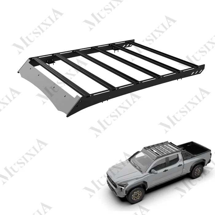

Roof Rack for Toyota Tacoma 2024 Pickup Body Kit Top Rack Off-Road Steel Plus Aluminum Carrier Roof Luggage Frame Exterior Parts