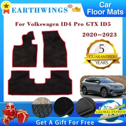 Car Floor Mats For Volkswagen ID4 Pro ID5 Vw ID 4 GTX 2020~2023 Carpets Footpads Anti-slip Cape Rugs Foot Pads Auto Accessories