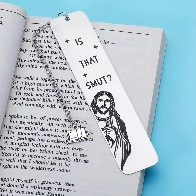 

10PCS Metal Bookmark With Tassel Creative Jesus Book Mark For Reading Lovers School Student Stationery Funny Birthday Gift