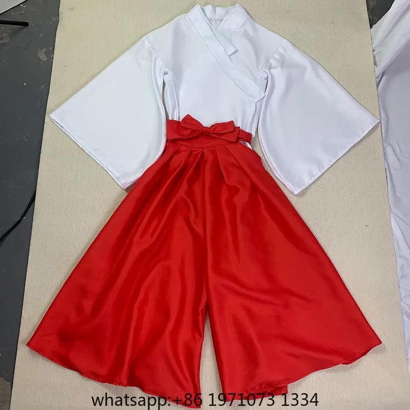 Iori Utahime Cosplay Costume Girls Kimono Suits Woman Tops Dress Halloween Party Iori Utahime Outfits Headwear for Comic Con