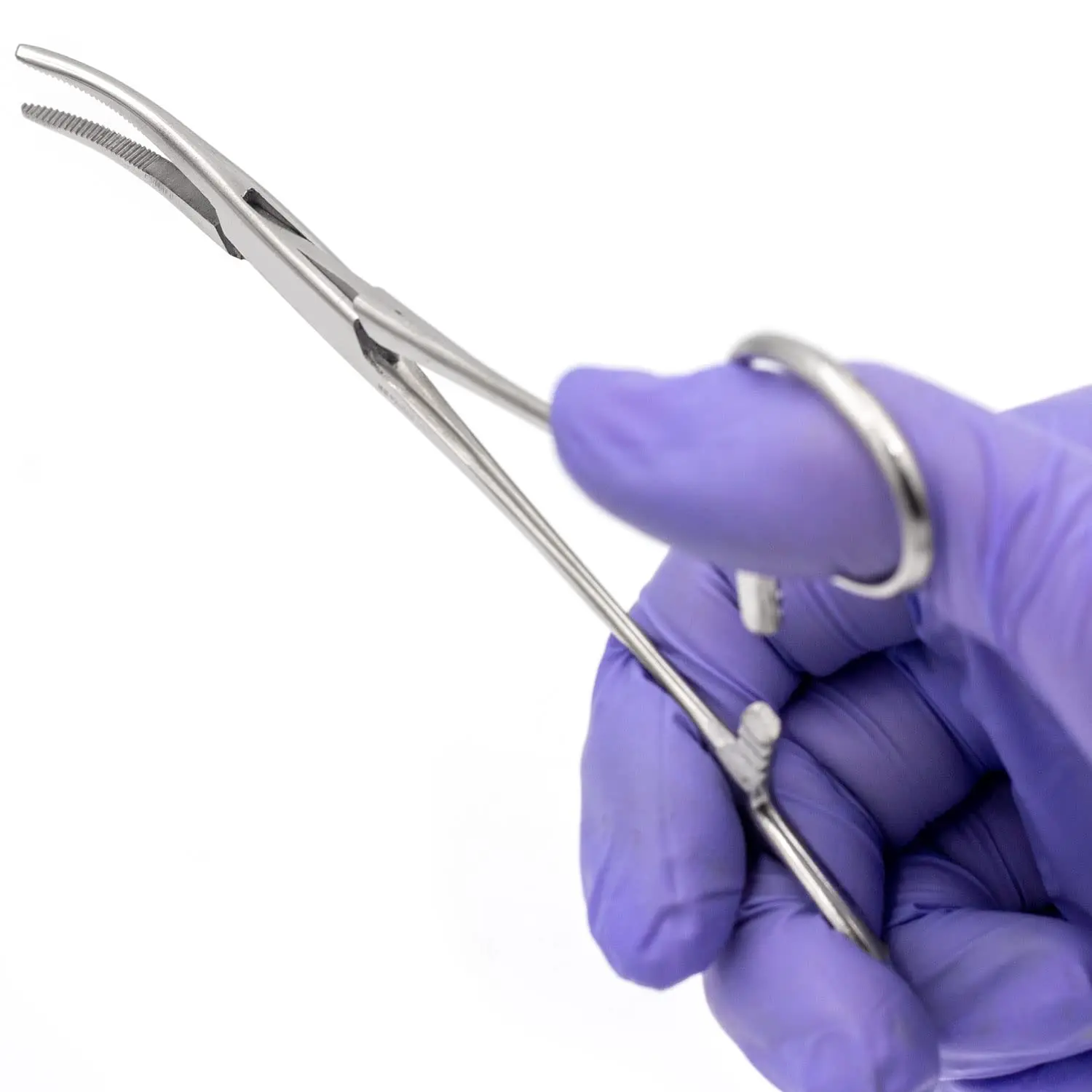 Pinces artériennes incurvées de 5,5 pouces pour infirmières, chirurgiens, pêcheurs et amateurs – Poignée plaquée or, outil de serrage de précision à verrouillage