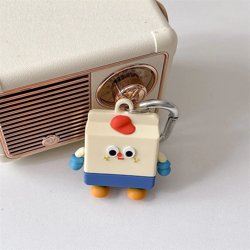 For Apple Airtag Case Korea Cartoon Cute Soft Silicone Anti-lost Keychain Cover For Airtag Kawaii Anti-lost Protective Sleeve