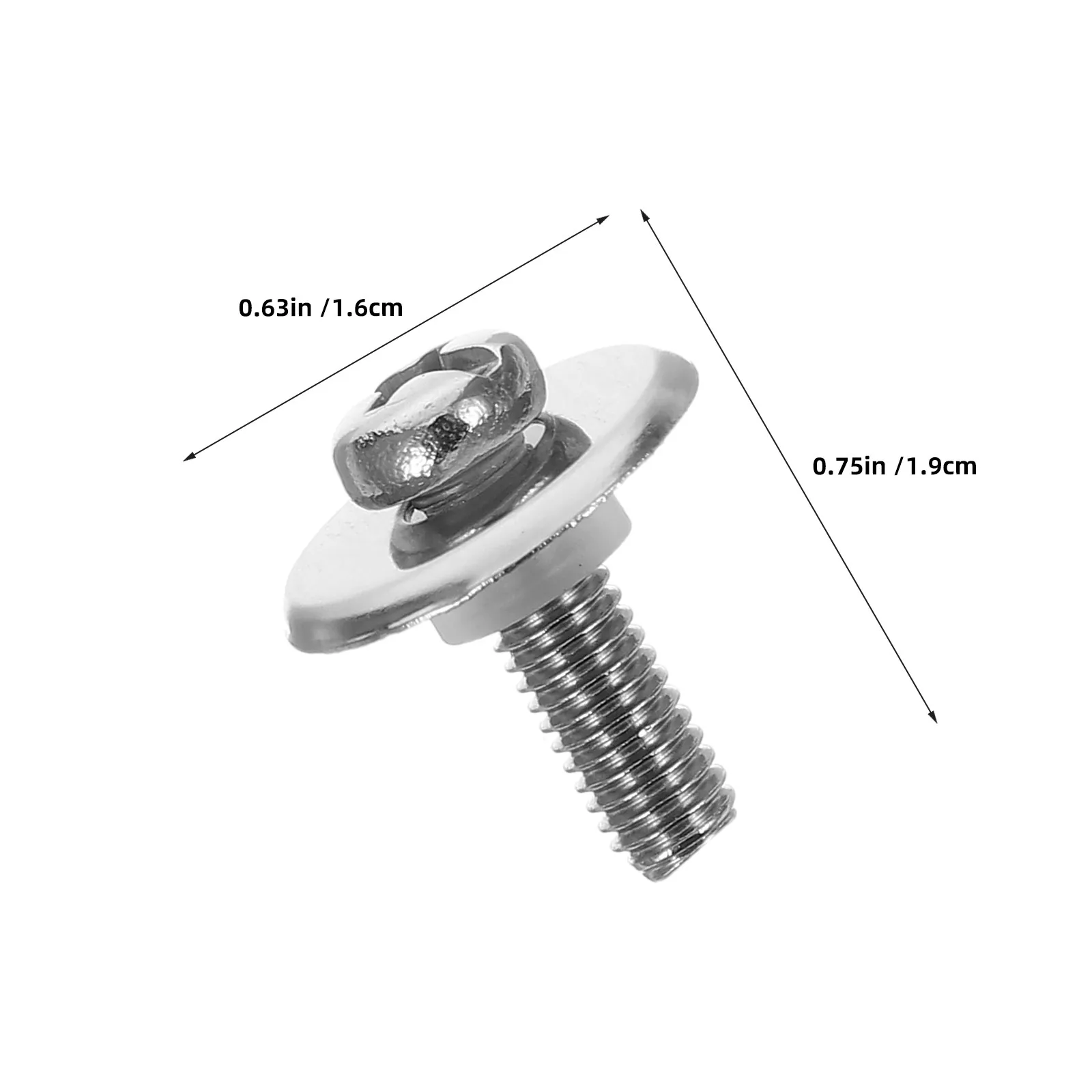 50Sets Pot Cover Fixing Set Stainless Steel Screw with Silicone Gasket for Pan Lid Repair Universal Kitchen Cookware