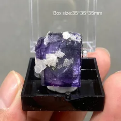 100% natural China Yao gang xian fluorite original stone mineral specimen cures crystal. + Box size:35*35*35cm