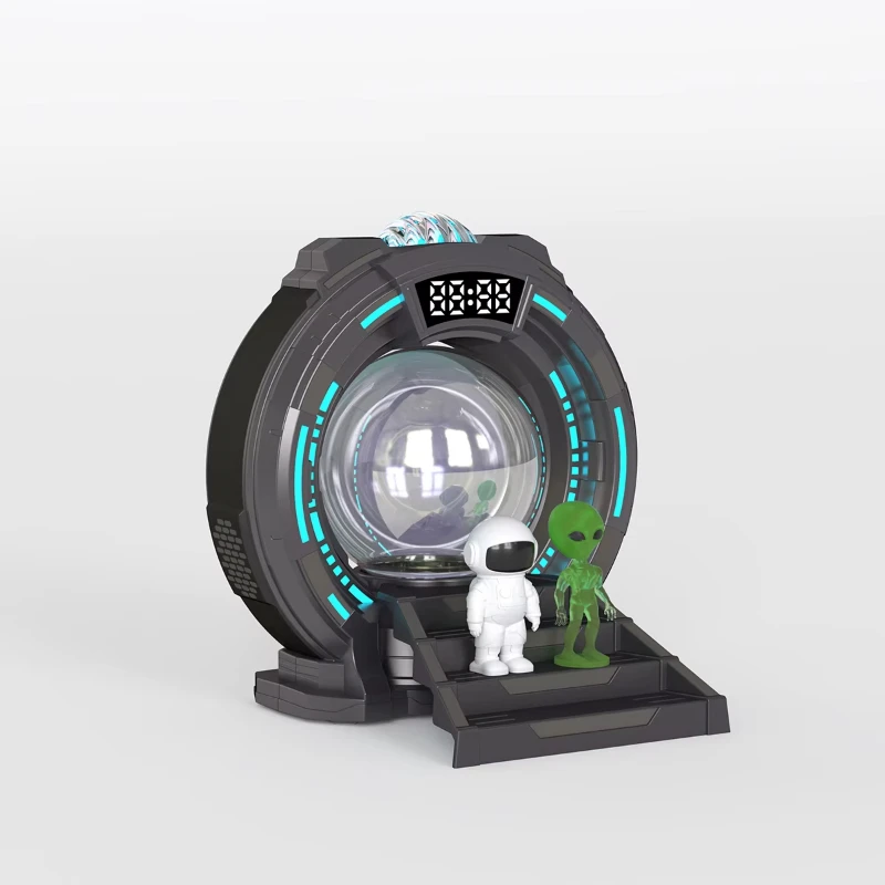 Portable household bedroom projector lamp with digital clock