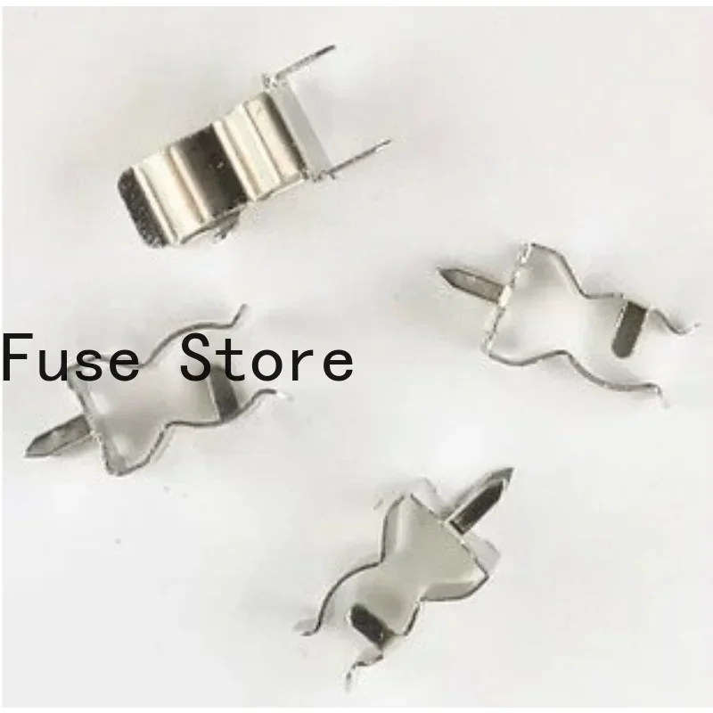 10PCS Fuse Holder,  Tube Clamp,   5*20MM, PCB Soldering Version, 0.5 Thickened