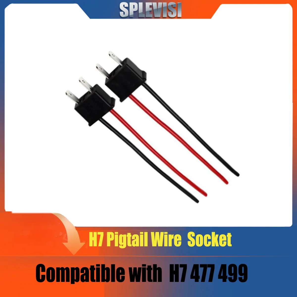

Male Socket Adapter Wiring Harness Sockets Car Wire Connector Cable Plug For H7 LED Headlight Auto Lamp Bulb