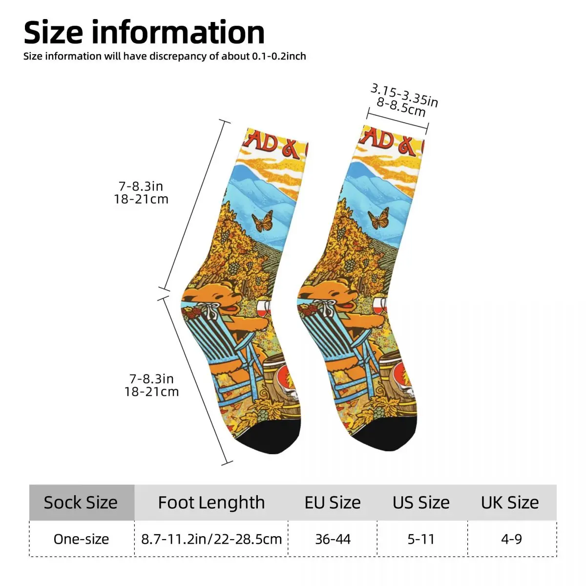 Bear Men Women Socks Cycling Novelty Spring Summer Autumn Winter Stockings Gift