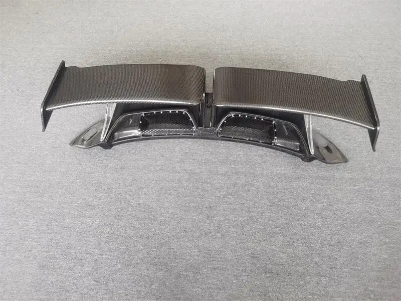 ألياف الكربون Techart نمط اكسسوارات السيارات الجذع الخلفي الجناح ل 911 992 الذيل الجناح الخلفي سبويلر الشفاه أجنحة #3