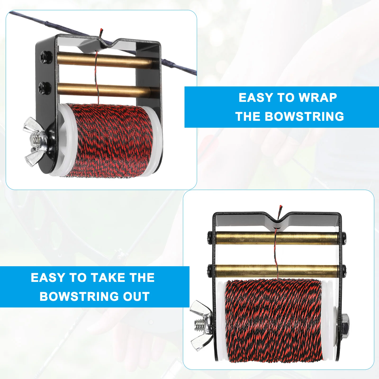 Archery Bow String Serving Thread Jig 131Yd/120M 0.02"/0.4mm Dia Bowstring Thread for Tying Peep Sight Nock Compound Recurve Bow view 3
