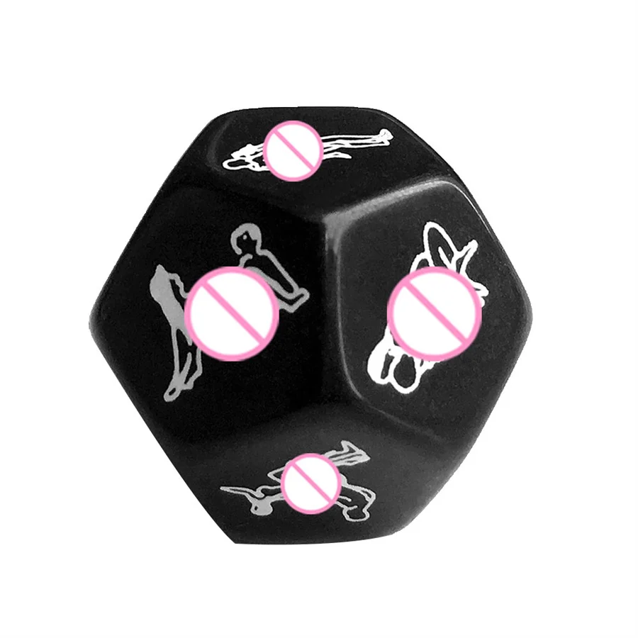 1 pz 25mm 12 lati divertimento dadi acrilici amore dadi dadi del sesso dadi erotici gioco di amore giocattolo coppia regalo Drop Shipping dadi erotici Sexyshop