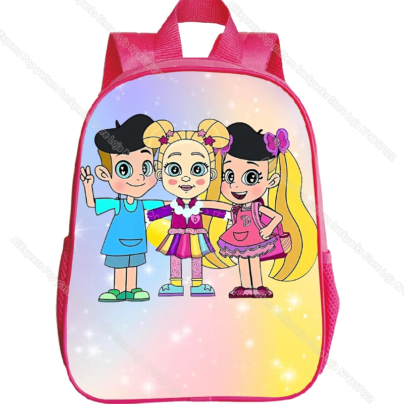 Diana e Roma Show Mochilas para Crianças, Mochila Escolar, Jardim de Infância, Crianças Bookbag, Baby Girls Rucksack, Impermeável