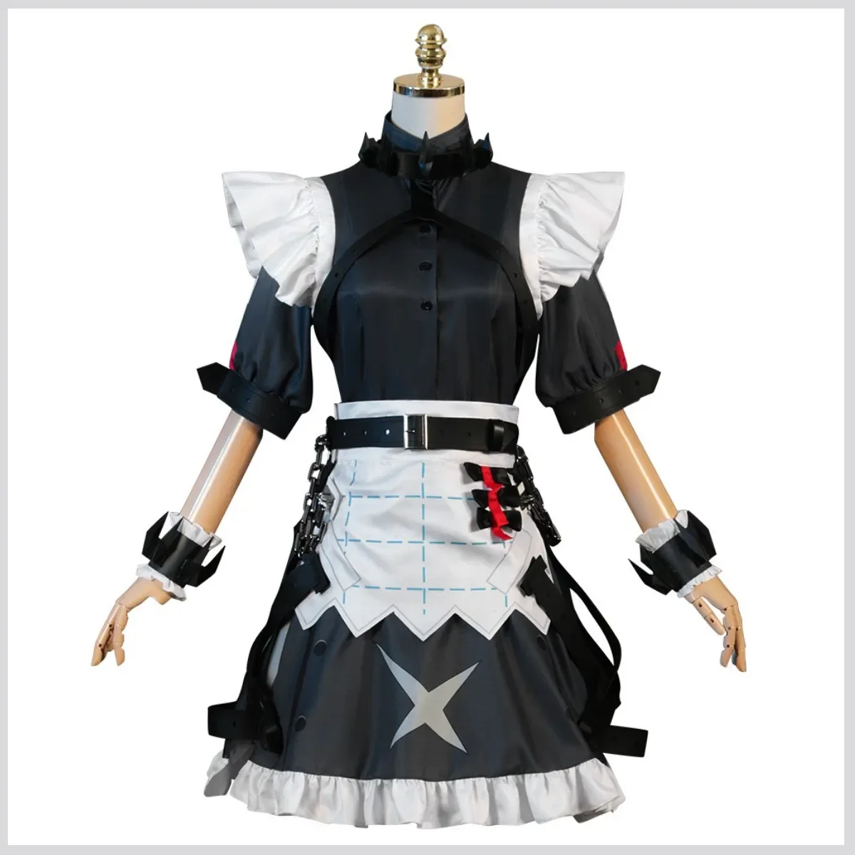 Anime Game Zenless Zone Zero Ellen Joe Cosplay Costume Victoria Housekeeping Maid Attire Dress Wig Woman Sexy Kawaii Party Suit