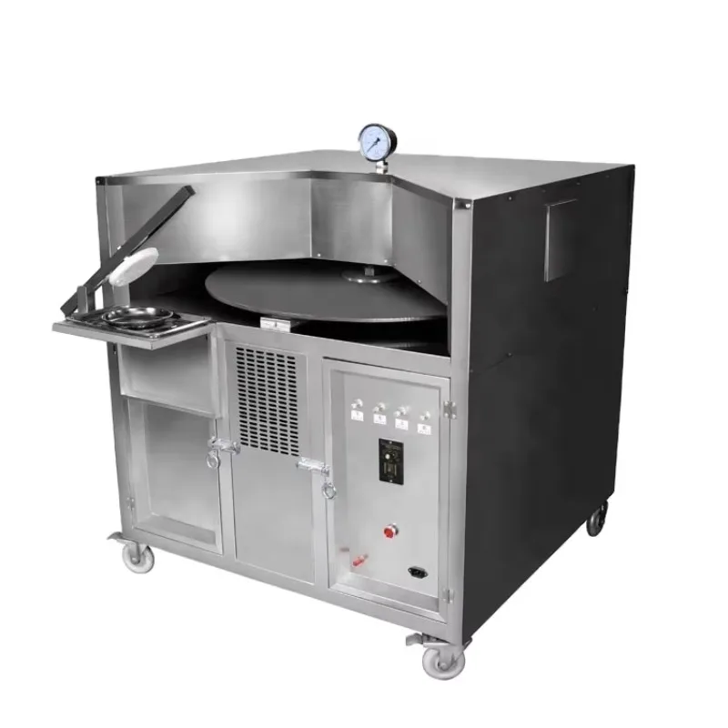 Rotary scone oven, gas-fired 220V automatic Arabian bread machine, suitable for bakery use