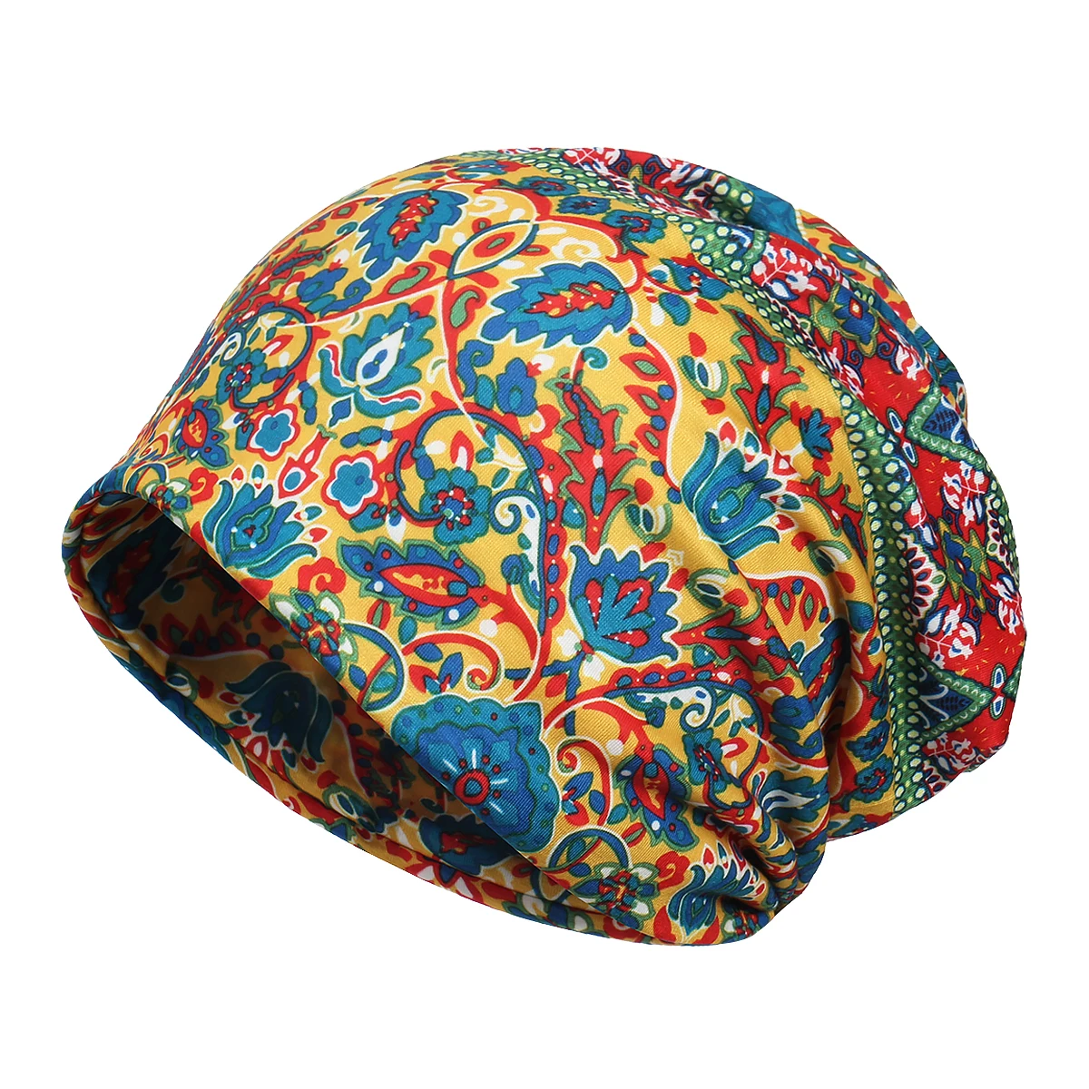 Musterhut im Ethno-Stil, Beanie-Mütze, Skullcap, Kopfbedeckung, Hut – Detail 10