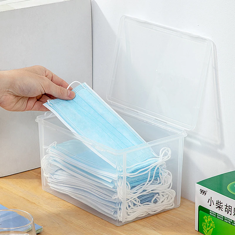 Mask Storage Box Household Dust-proof Sealed Large-Capacity Box Waterproof Dustproof Sundries Storage Box Holder