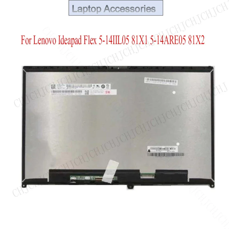 

F For Lenovo Ideapad Flex 5 14IIL05 14ITL05 14ARE05 ALC05 LCD Screen Display Panel Touch Digitizer Assembly 80X1 81X2 82HS 82HU