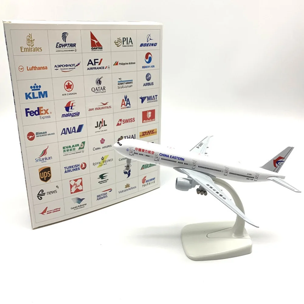 20cm B777 China Eastern Airlines Model Boeing 777 Airlines Metal Aircraft Replica Alloy Material 1:400 Aviation Mold Gift Series