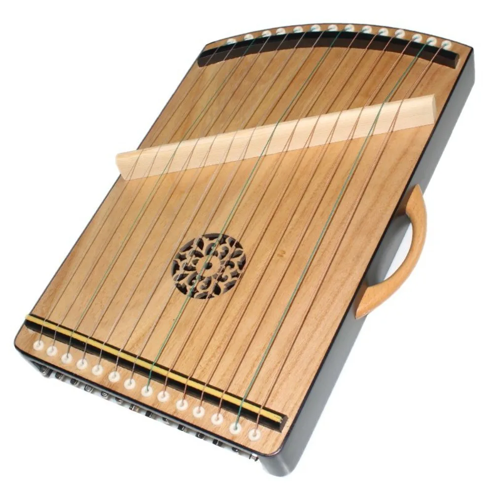 جهاز تدريب تقنية الإصبع الاحترافي Guzheng الصغير المكون من 21 سلسلة، آلات موسيقية متينة صغيرة محمولة من Guzheng