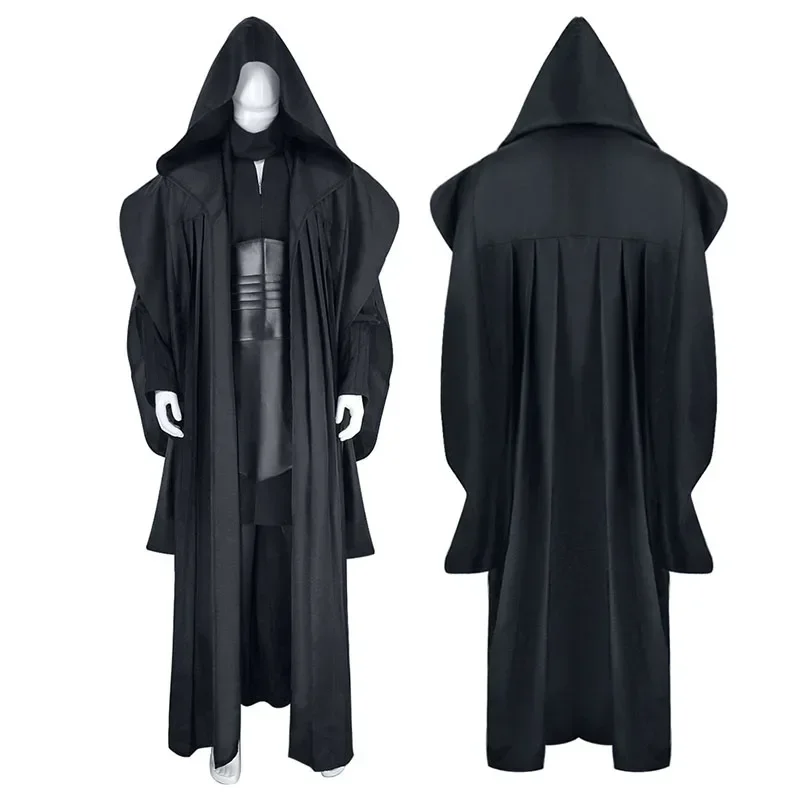 Disfraz de Darth Maul, disfraz de Darth Maul, uniforme, capa, máscara, disfraces de fiesta de Carnaval de Halloween para adultos para hombre y mujer