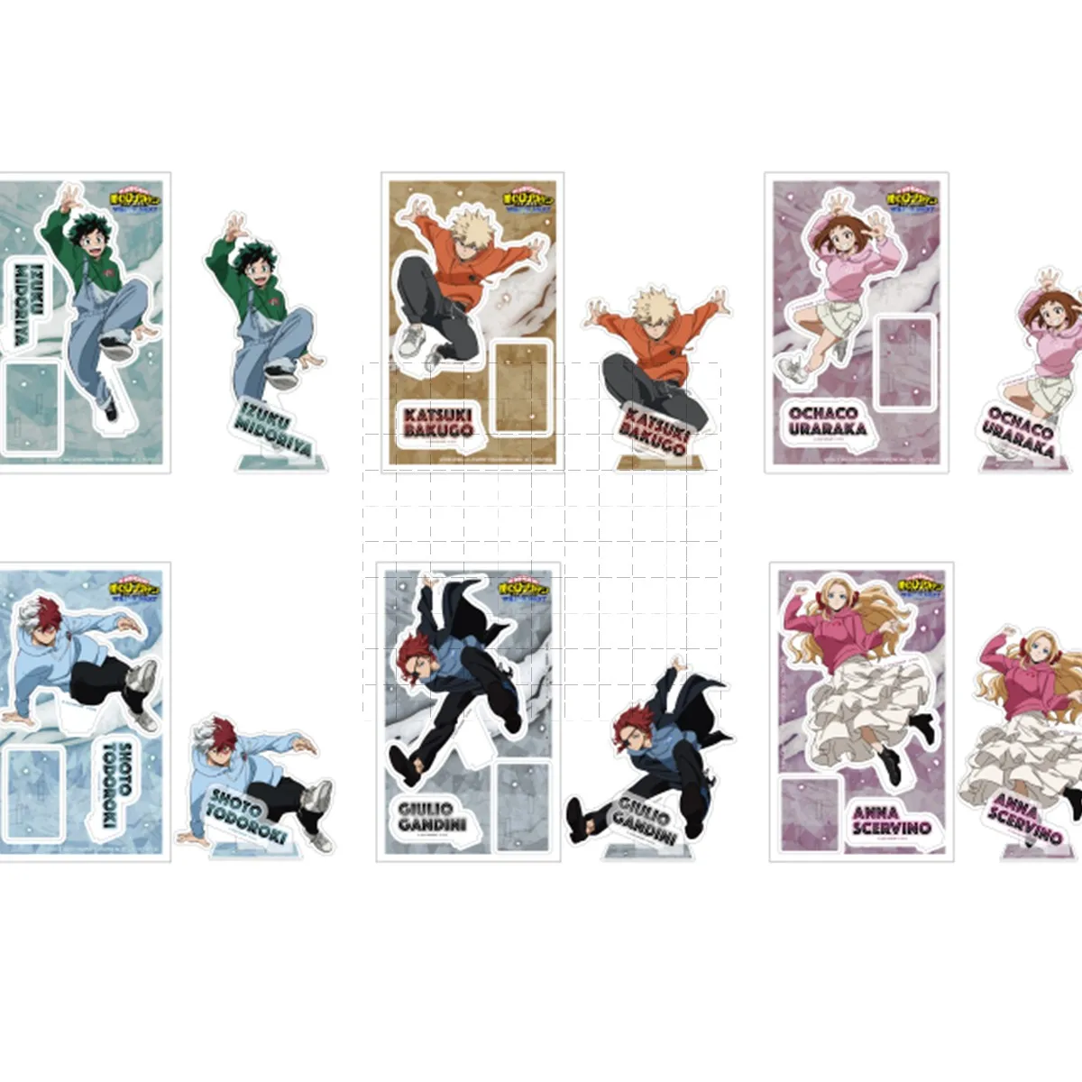 Game Todoroki Shouto Bakugou Katsuki Uraraka Ochako Midoriya Izuku Acrylic Stand Doll Anime Figure Model Plate Cosplay Toy Gift