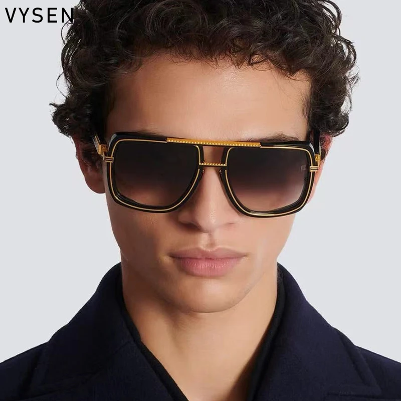 

Oversized Square Polarized Sunglasses Men 2025 Luxury Brand Big Frame Night Vision Yellow Sun Glasses Classic Outdoor Eyewear