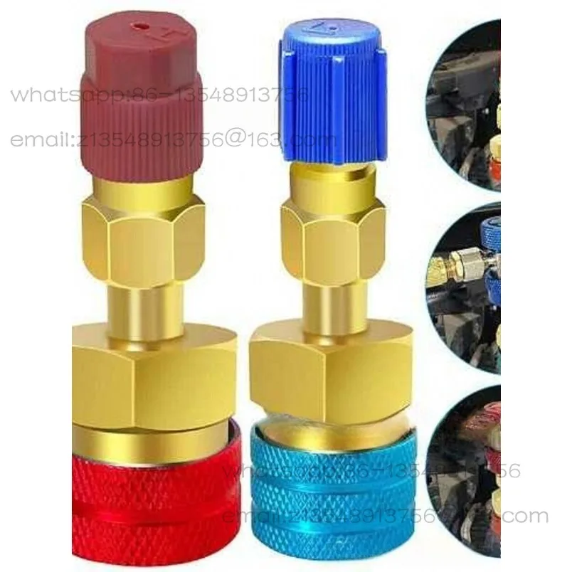 R1234yf quick connector All copper automotive fluoride high and low pressure connector inflatable nozzle accessories