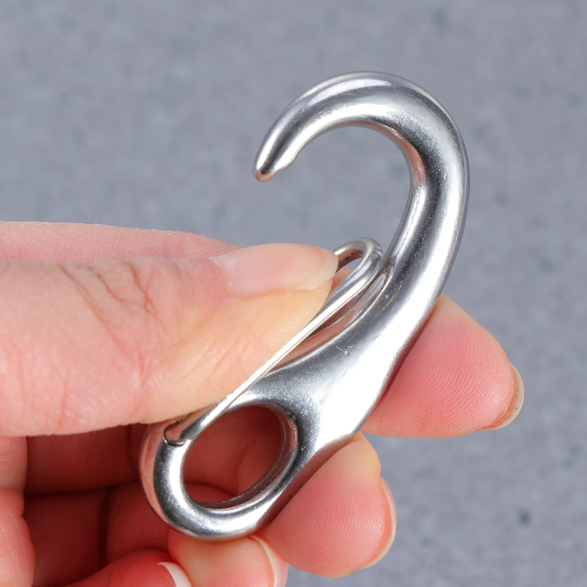 

2Pcs Stainless Steel Pet Tag Holder Reliable Dog Tag Clip Fast Switch Clasp for Cats Dogs 50Mm High Performance