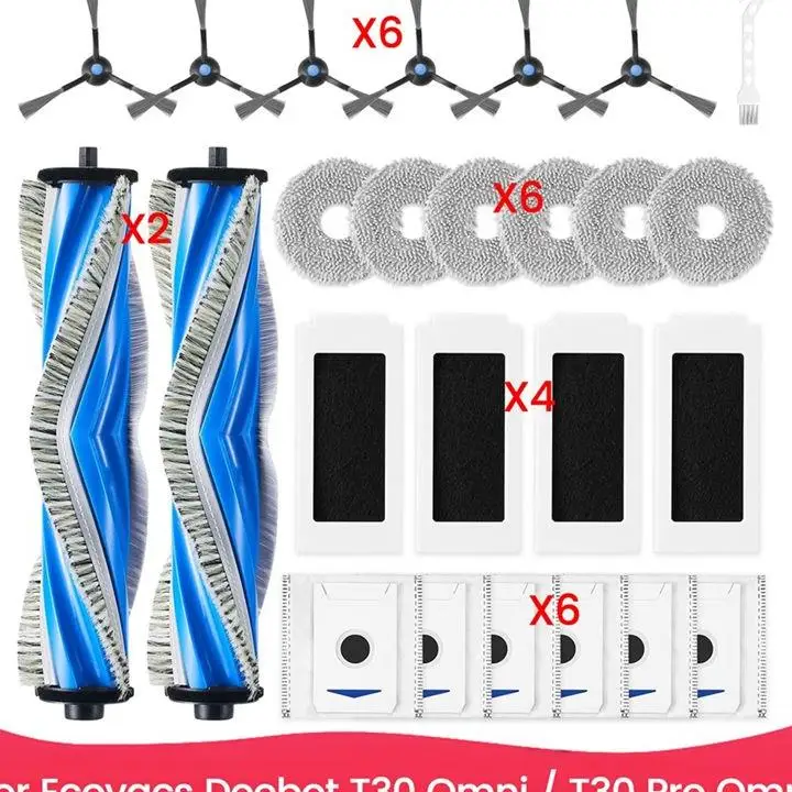ABKR-Comprehensive Accessory Collection For Ecovacs Deebot T30 Omni / T30 Pro Omni, Robot Vacuum Maintenance Kit image 4