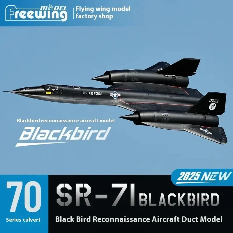 

Freewing Dual 70mm Sr-71 Blackbird Rc Plane Jet Dual Channel Reconnaissance Aircraft Large Fixed Wing Model Aircraft