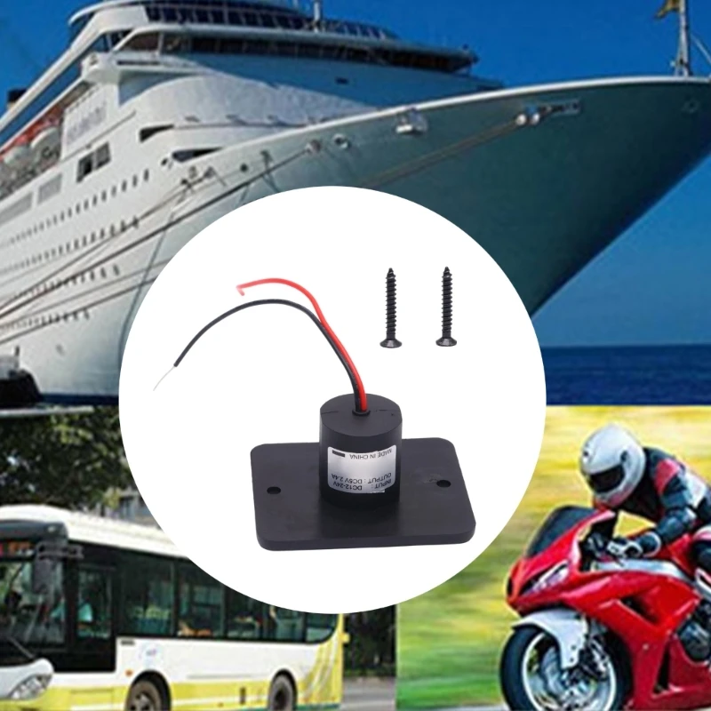 Two-Port USB Charging Socket, Travel Socket for Recreational Vehicle Interiors, Charges 2 USB Devices at Once with ABS Housing,