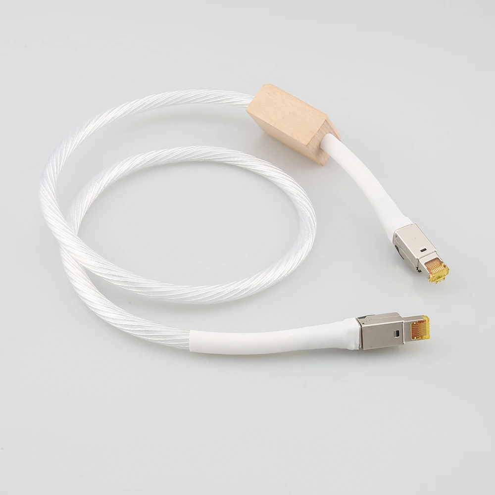 Nordost Odin Ethernet Cable Cat8 Speed Lan Cable RJ45 Network Patch Cable with high purity silver plated conductor