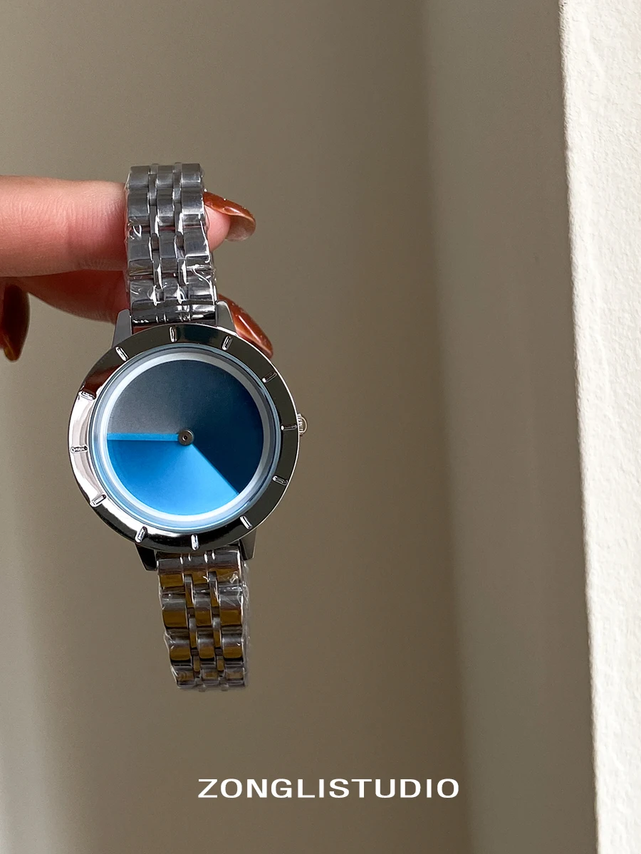 Легкие роскошные часы премиум-класса, женские литературные стальные ремешки для отдыха, водонепроницаемые кварцевые часы с ветром