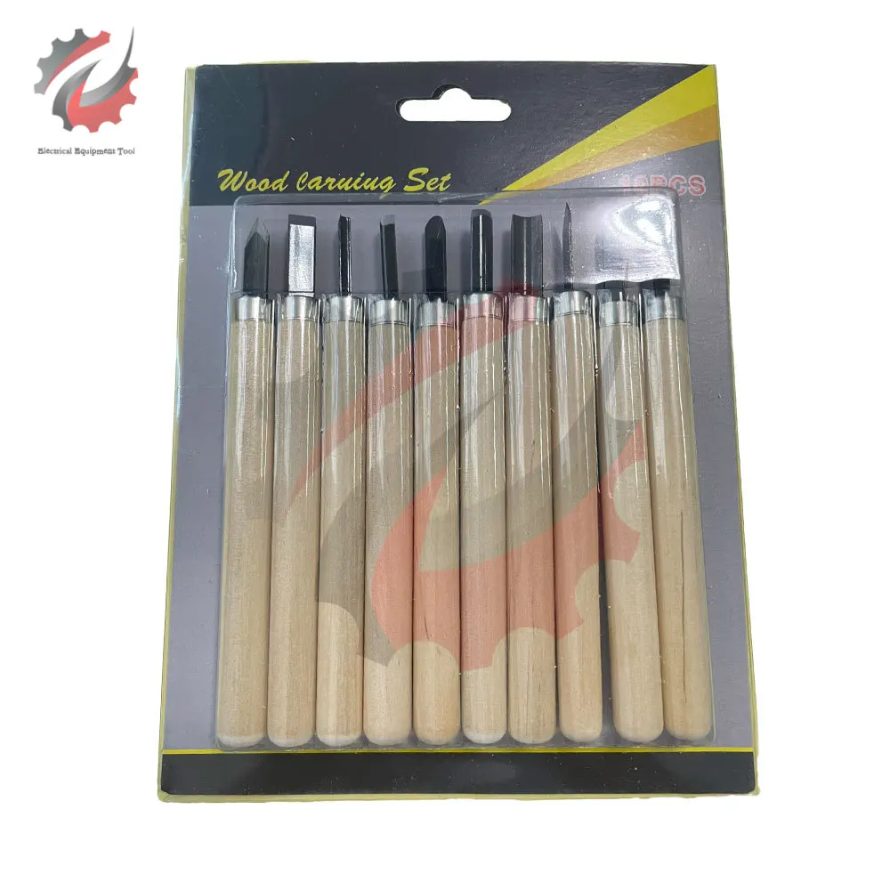 12pcs/10pcs//8pcs/6pcs/3pcs Professional Wood Carving Chisel Knife Hand Tool Set For Basic Detailed Carving Woodworkers Gouges