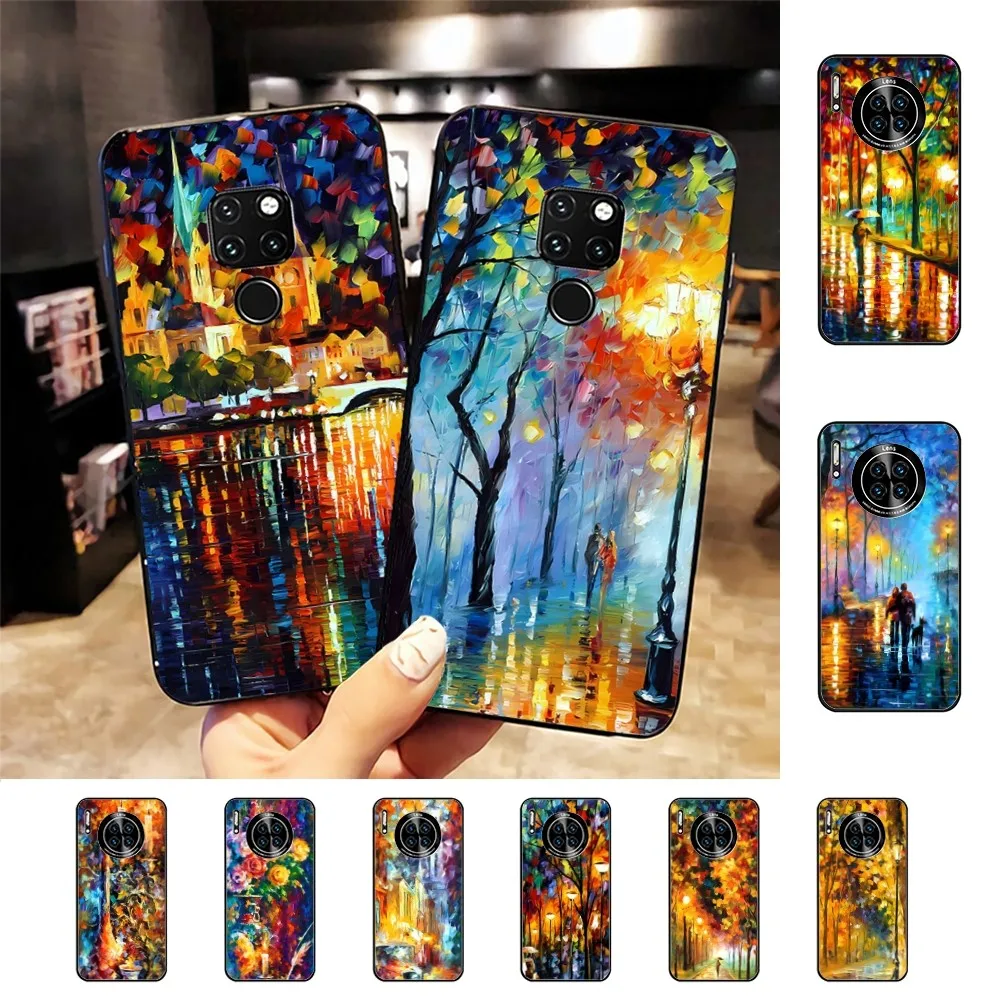 L-Leonid Oil A-Afremov Painting Phone Case For Huawei Mate 10 20 30 40 50 Lite Pro Nova 3 3i 5 6 SE 7 Pro 7SE