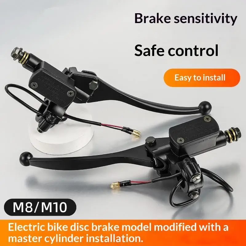 Motorcycle Front Hydraulic Brake Master Cylinder Right Side Corrosion Resistant Lever for Dirt Bike Motocross ATV Daily Use