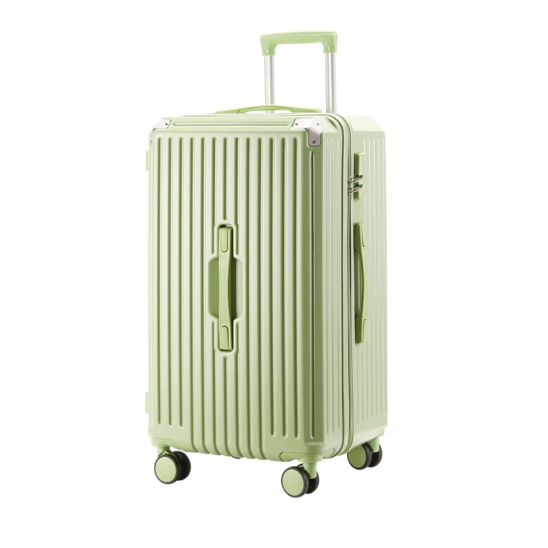 Wide Trolley Suitcase, Spinner Wheel, 26 Large Capacity Suitcase, 20 Inch Flat Bottom Trolley Suitcase, Lockbox