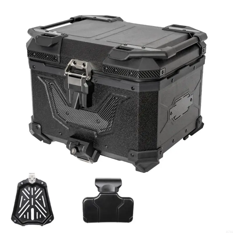 Motorcycle Luggage Box Aluminum Alloy Tail Box Top Case Lockable Waterproof And Shockproof For Riding D7YA