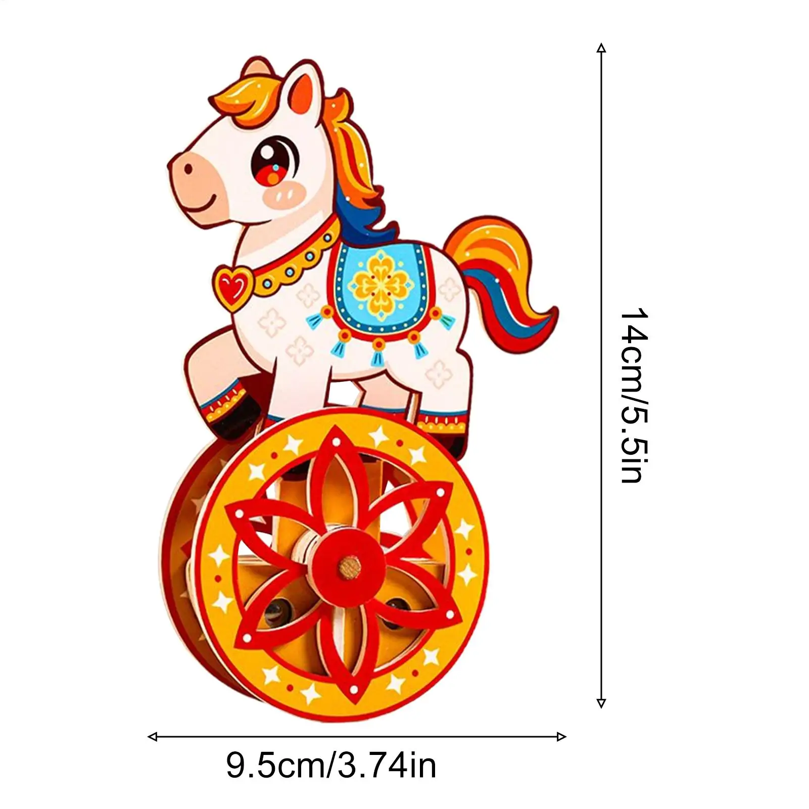 Modelos de quebra-cabeça de cavalo de madeira montagem base auto-rocking kit de jogo de cérebro para homens mulheres adolescentes casa aniversário festas de natal