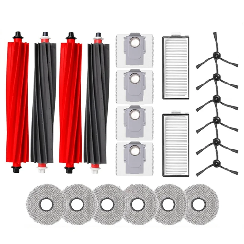 

A84E-For Roborock Qrevo Slim Robot Mop Cloths Dust Bag Spare Part Vacuum Cleaner Replacement Parts